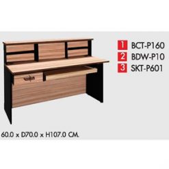 ชุดเคาน์เตอร์ 1.60 M 1 ลิ้นชัก 1 คีย์บอร์ด B-WALNUT BCT-P160-1