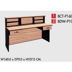 ชุดเคาน์เตอร์ 1.60 M 2 ลิ้นชัก B-WALNUT BCT-P160-2