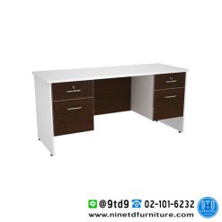 โต๊ะทำงาน 1.6M 2ลิ้นชักซ้าย-ขวา -MOTION TDK-P1622
