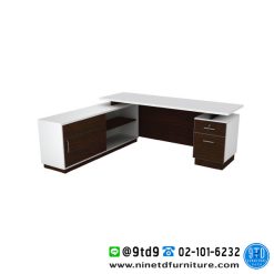 โต๊ะทำงาน1.8M 2ลิ้นชัก+ตู้ข้าง-MOTION TST-P1818