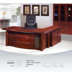 โต๊ะผู้บริหาร ซูริค ZURICH (220cm.) Set 3ชิ้น