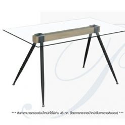โต๊ะทานข้าวกระจก 140CM-JESSICA PD-202