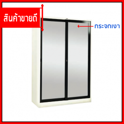 ตู้เสื้อผ้าบานเลื่อนสูง(กระจกเงา) 3,4 ฟุต (1 แผ่นชั้น) WS3FMR1S/WS4FMR1SC
