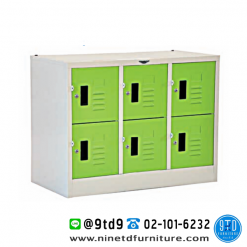 ตู้ล็อกเกอร์ 6 ช่องมินิ LK06MN
