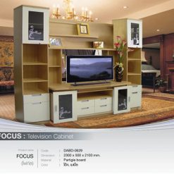 ตู้โชว์ทีวีสูง กว้าง 2.3 M. (FOCUS)