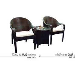 ชุดโต๊ะ+เก้าอี้หวาย JIMMY