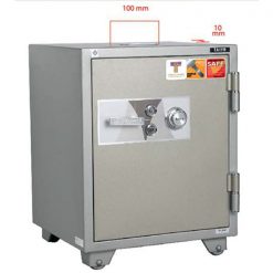 ตู้นิรภัยกันไฟเจาะช่องบริจาค 150 kg. TS760K2C-05 (มอก.)