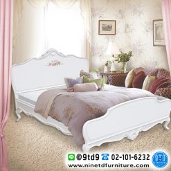 เตียงไม้ 5 / 6 ฟุต (Cottage Rose) รุ่น CR-01/02