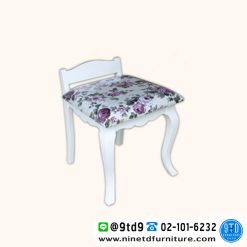 เก้าอี้สตูลหลังพิงเบาะลายกุหลาบ (Cottage Rose) รุ่น CR-14