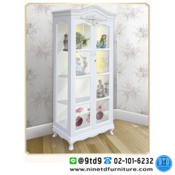 ตู้โชว์กระจก 2 บานเปิด (Cottage Rose) รุ่น CR-11