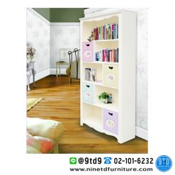ตู้หนังสือ 5 ชั้น 4 บาน(Cottage Rose) รุ่น KN-C0009 (สินค้ายกเลิกผลิต)