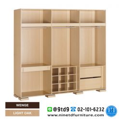 โครงตู้เสื้อผ้า Modular 6 บานเปิด XHB-721