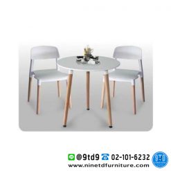 ชุดโต๊ะกลางอเนกประสงค์ แฟนซี-1 (Fancy-1) 80 CM.+เก้าอี้แฟนซี-8 (Fancy-8)
