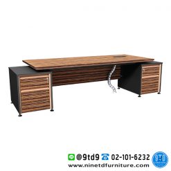 ชุดโต๊ะทำงานผู้บริหาร ตู้ลิ้นชักซ้าย-ขวา ZRD-2922
