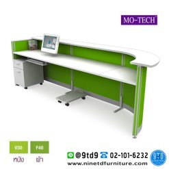 ชุดเคาน์เตอร์ประชาสัมพันธ์ J-Shape ต่อขยาย รุ่น 2CJ1208L/R