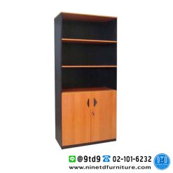 ตู้เอกสารสูง 2 บานเปิดล่าง บนโล่ง 3 ชั้น DCL-082 ขนาด 80 CM