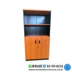 ตู้เอกสารสูง 2 บานเปิดล่าง บนโล่ง DCL-088 ขนาด 80 CM