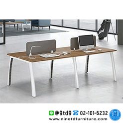 โต๊ะประชุมขาเหล็ก โต๊ะทำงานกลุ่ม GZ-81-4A/240 ขนาด 240 CM. จำนวน 4-8 ที่นั่ง (ราคาเฉพาะโต๊ะ ไม่รวม partition)
