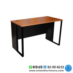 โต๊ะทำงาน Top ไม้ ขาเหล็ก WS-H120D ขนาด 120 CM.