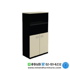 ตู้เอกสารสูงบนชั้นโล่ง ล่าง 2 บานเปิดทึบ LINK รุ่น 150 OLK