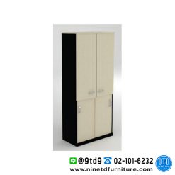 ตู้เอกสารสูงบน 2 บานเปิดทึบ ล่าง 2 บานเลื่อน LINK รุ่น 18 OSLK
