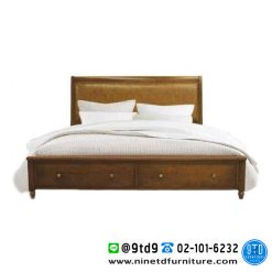 เตียงสเลขนาด 6 ฟุต (หัวเบาะ) รุ่น Delite 8230-766