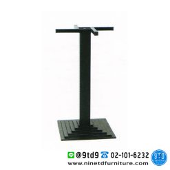 อะไหล่ขาโต๊ะเหล็กหล่อสี่เหลี่ยมเป็นชั้น ขนาด 37x37 ซม. พ่นสีดำ รุ่น DT-180