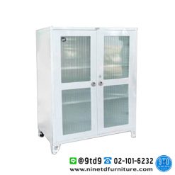 ตู้อเนกประสงค์ 2 บานเปิดกระจก 1.2 เมตร รุ่น BG-120