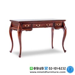 โต๊ะทำงานคลาสสิค 3 Drawer Writing Desk IN-12108