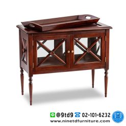 ตู้โชว์กระจก โต๊ะน้ำชาคลาสสิค Tea Table IN-13070