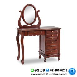 โต๊ะเครื่องแป้งคลาสสิค Jewelry Armoire Vanity Mirror IN-14108