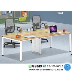 โต๊ะประชุมขาเหล็ก โต๊ะทำงานกลุ่ม GZ-50-41/240 ขนาด 240 CM. จำนวน 4-8 ที่นั่ง