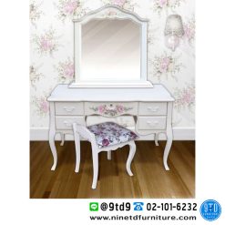 โต๊ะเครื่องแป้ง+กรอบกระจก (Cottage Rose) รุ่น CR-06/2 (ไม่รวมสตูล)