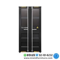 ตู้ทรงสูง/ตู้อเนกประสงค์ 2 บานเปิด ชนิดบานเปิดกระจกบน รุ่น CG-942H