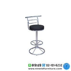 เก้าอี้บาร์กลมมีพนักพิง วงรี ขาบาร์สูง รุ่น BC188T